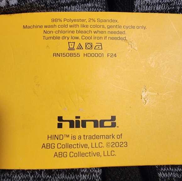 Hind Men's Athletic Low Cut Gray Socks 9 Pairs Size 6-12 - Picture 4 of 4